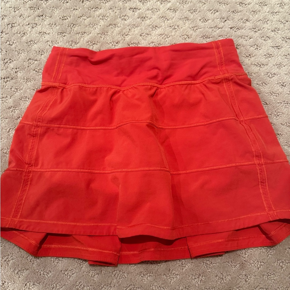 Lululemon Athletica Pace Rival Burnt Orange/Red Skirt